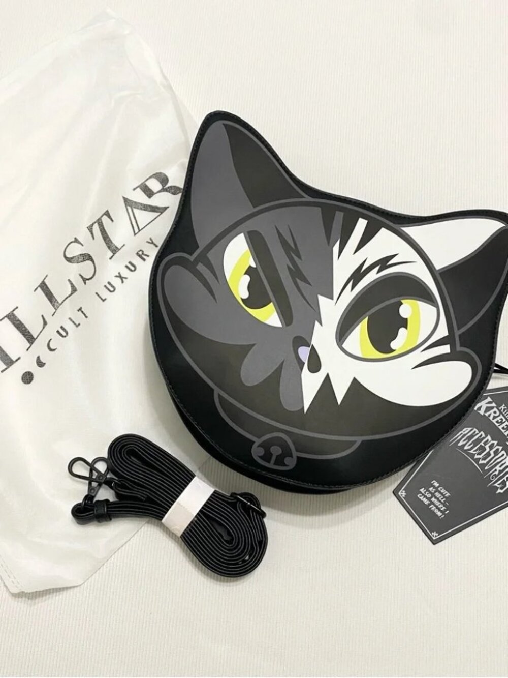 Killstar Kreeptures Maneki Neko Cat Handbag Bag Purse Goth nwt - Picture 8 of 11